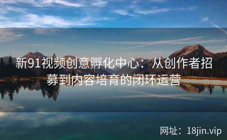 新91视频创意孵化中心：从创作者招募到内容培育的闭环运营