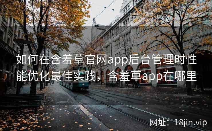 如何在含羞草官网app后台管理时性能优化最佳实践，含羞草app在哪里