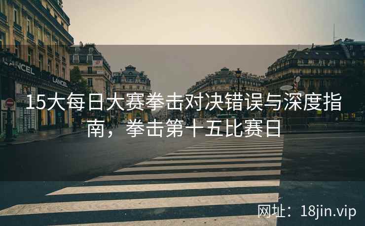 15大每日大赛拳击对决错误与深度指南，拳击第十五比赛日