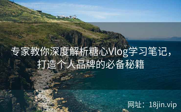 专家教你深度解析糖心Vlog学习笔记，打造个人品牌的必备秘籍